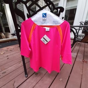 Gretchen Scott pink and orange top